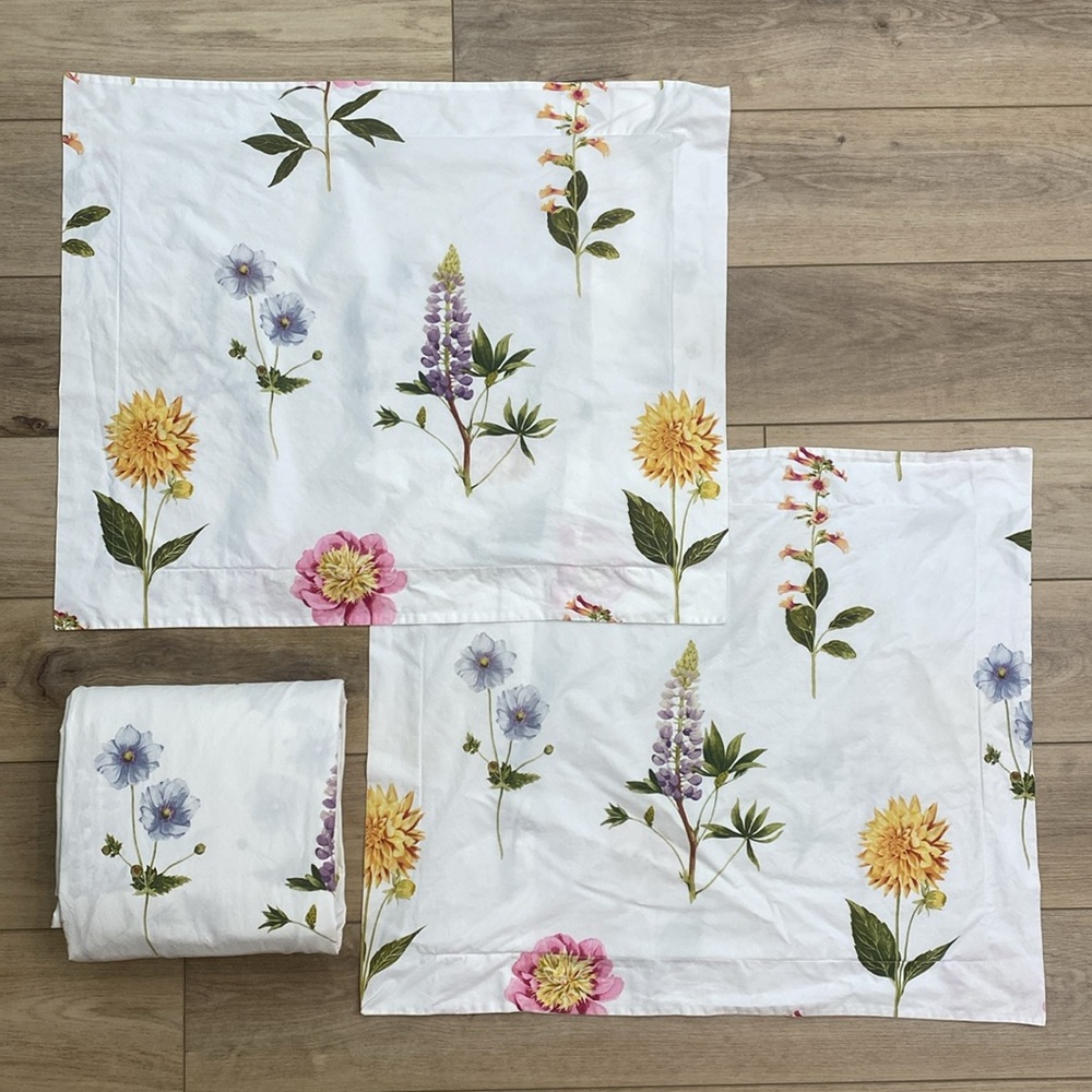 Pottery Barn Floral Duvet Cover Set